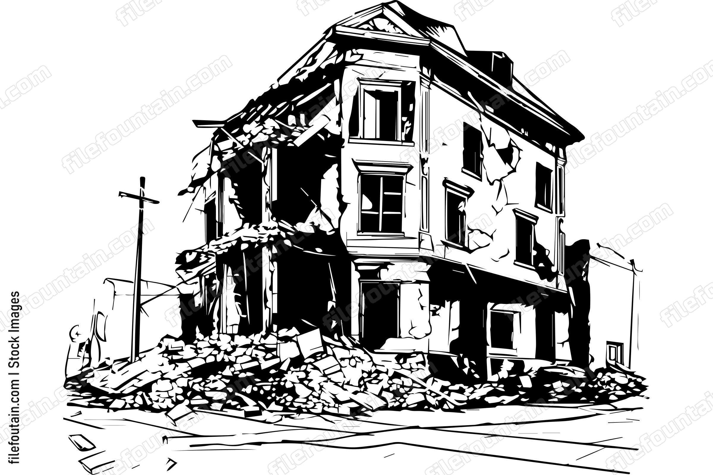 Demolished Building Destroyed Structure