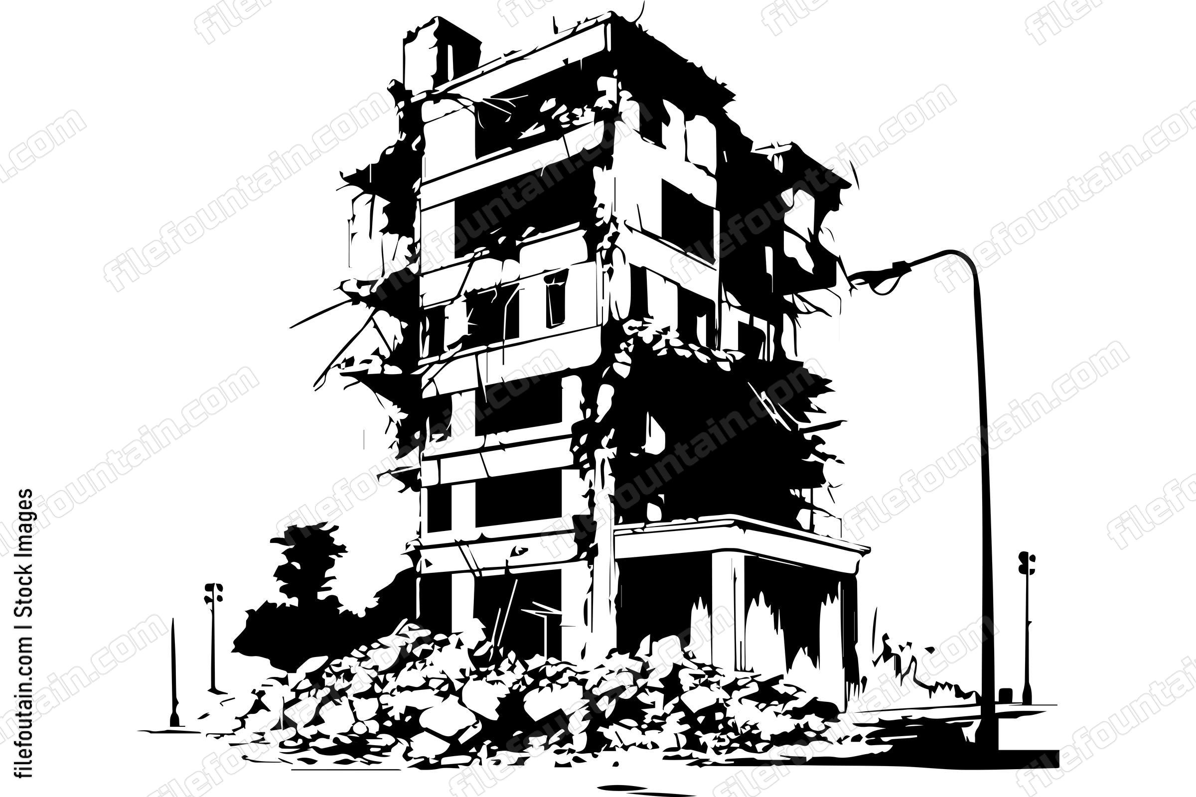 Demolished Building Destroyed Structure