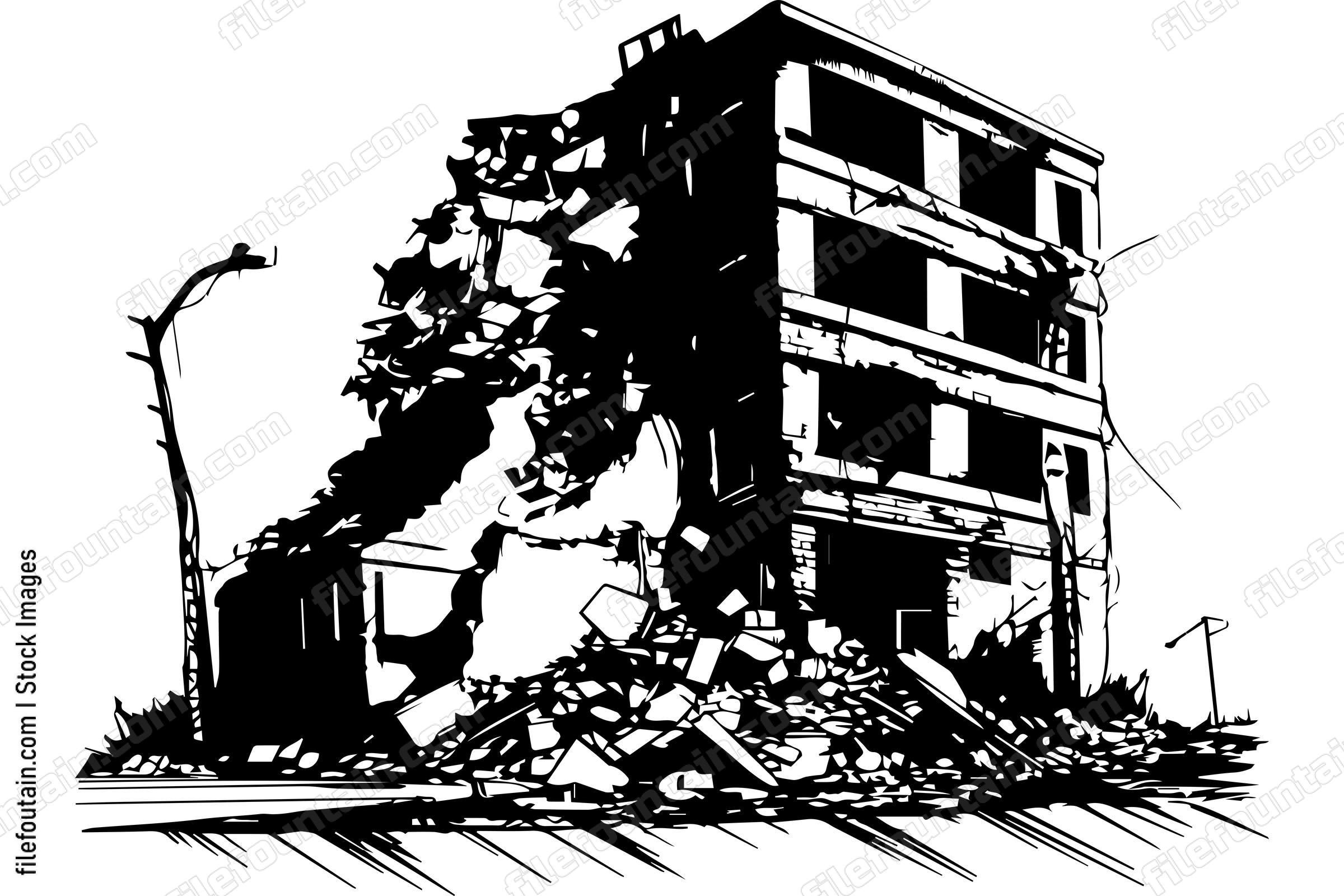 Demolished Building Destroyed Structure