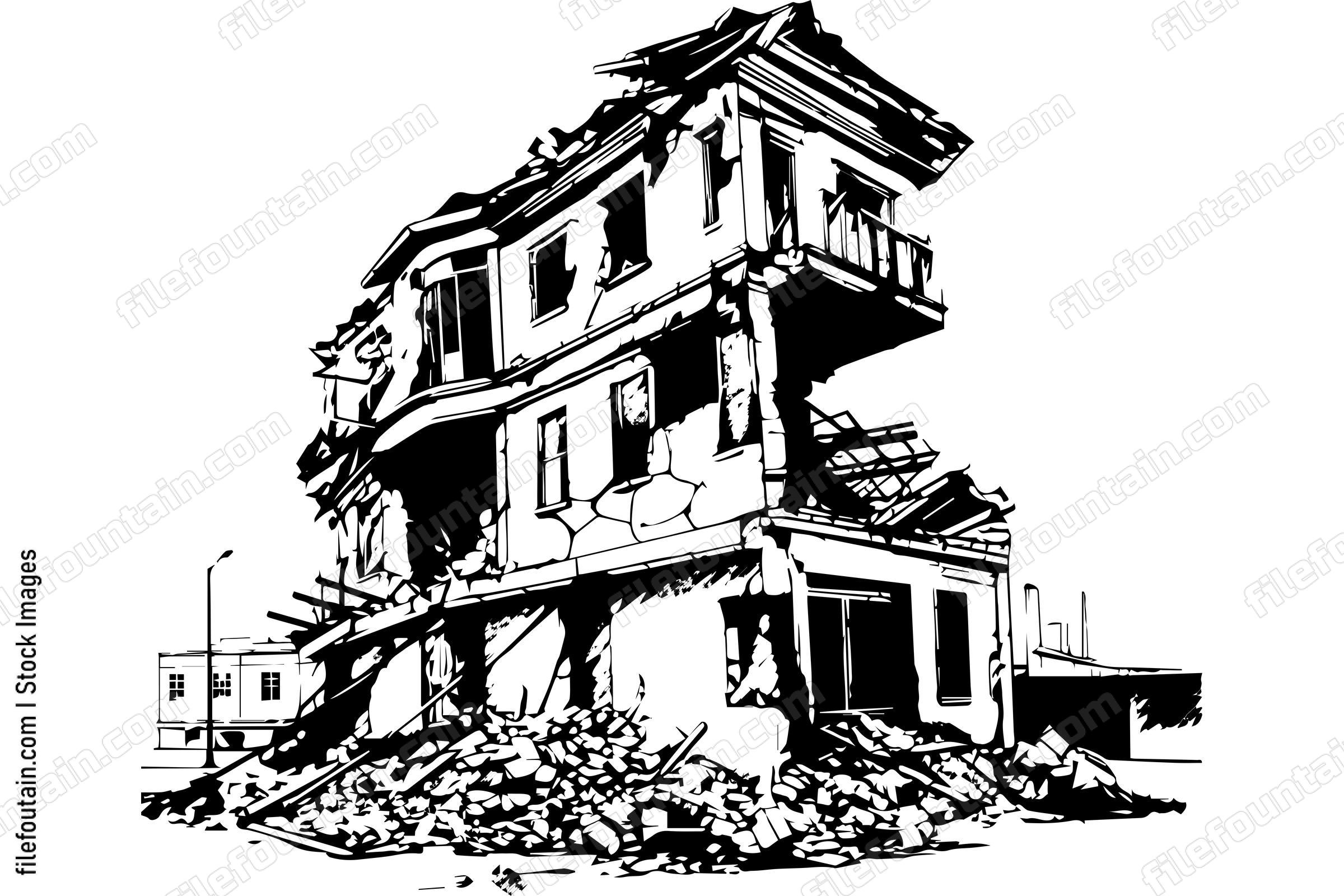 Demolished Building Destroyed Structure