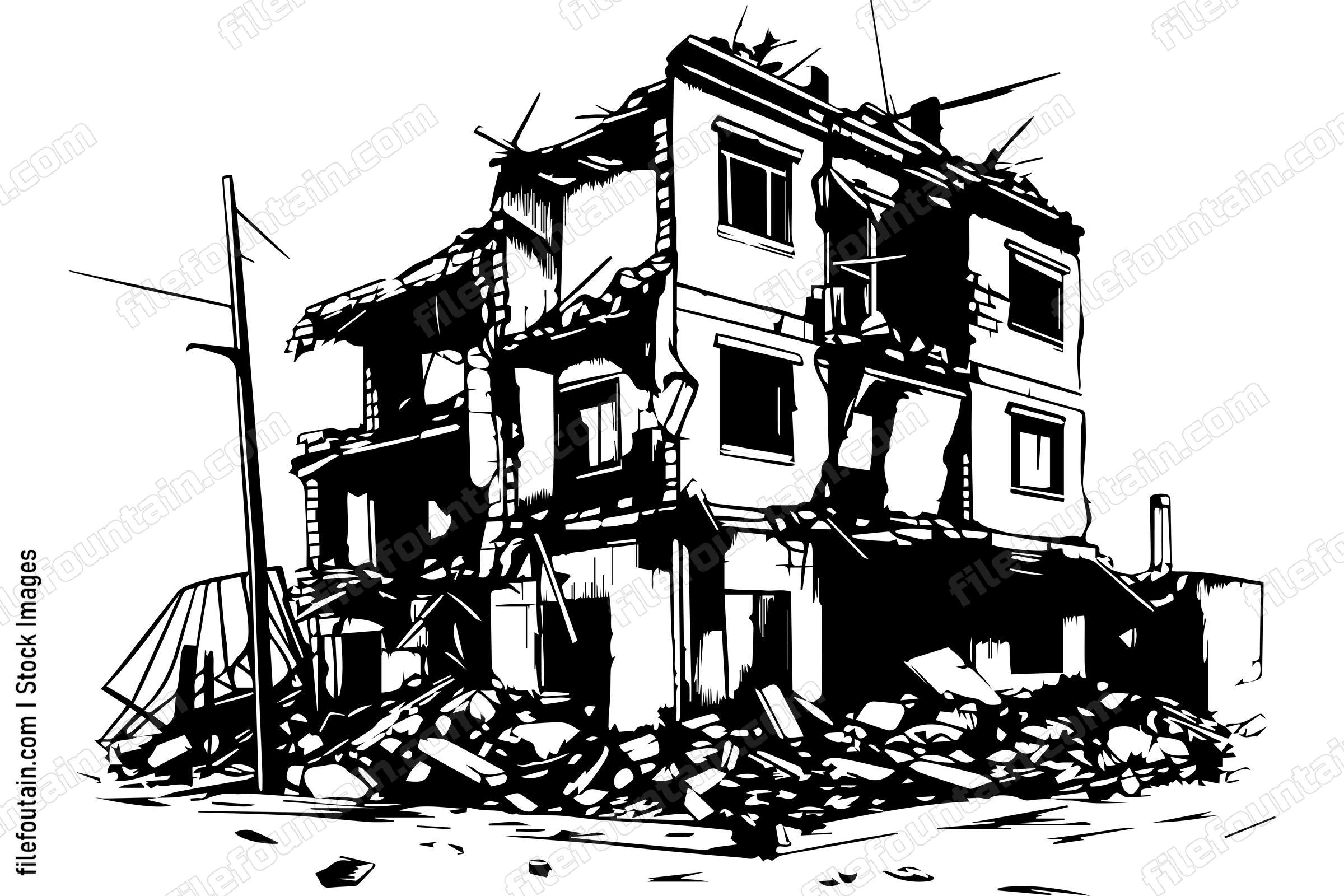 Demolished Building Destroyed Structure