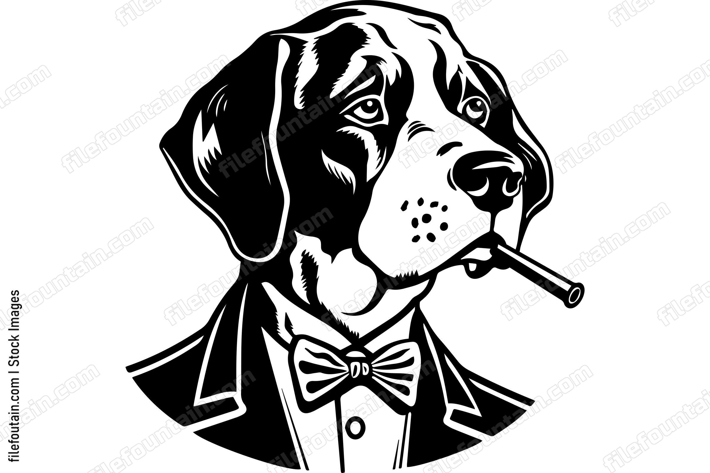 Dog Smoking A Cigar