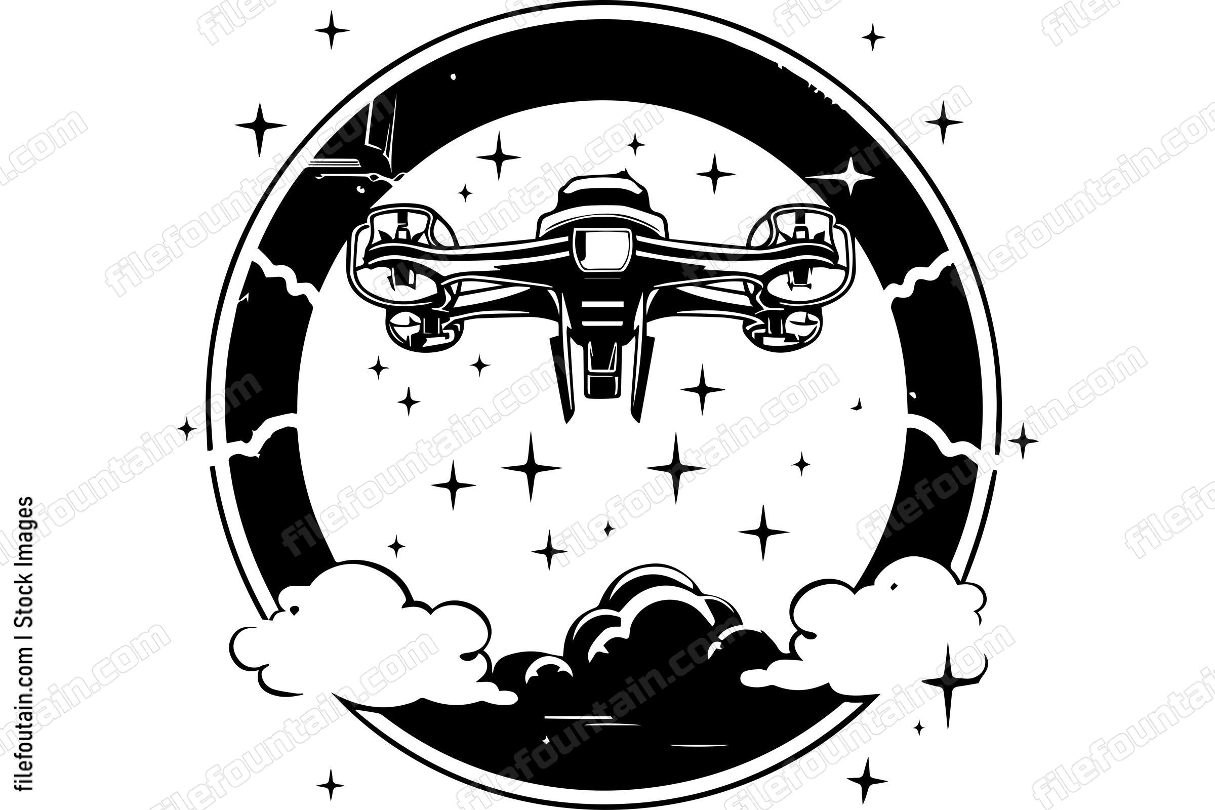 Drone Flying In The Sky
