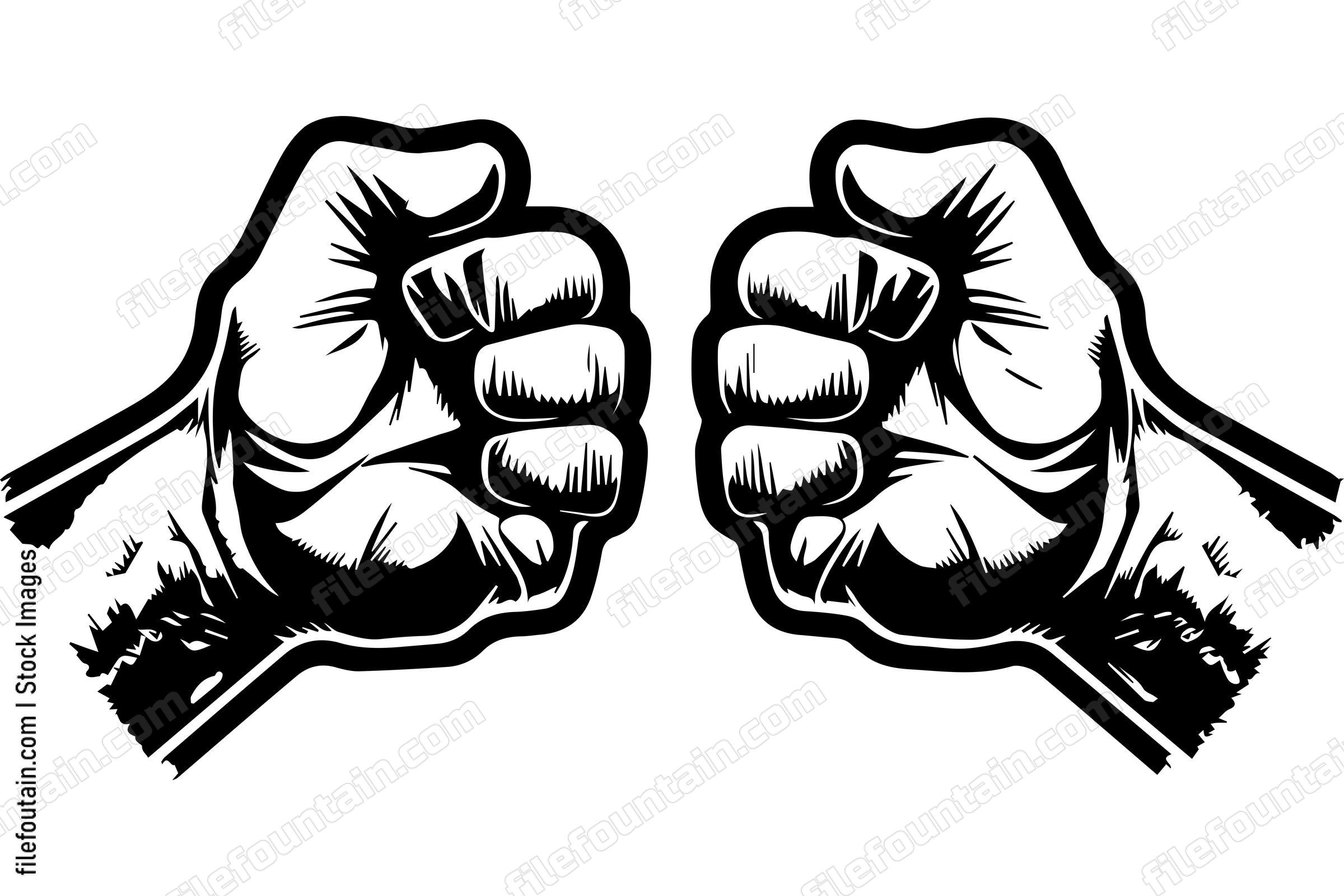 Fist Bump Two Fists Bumping