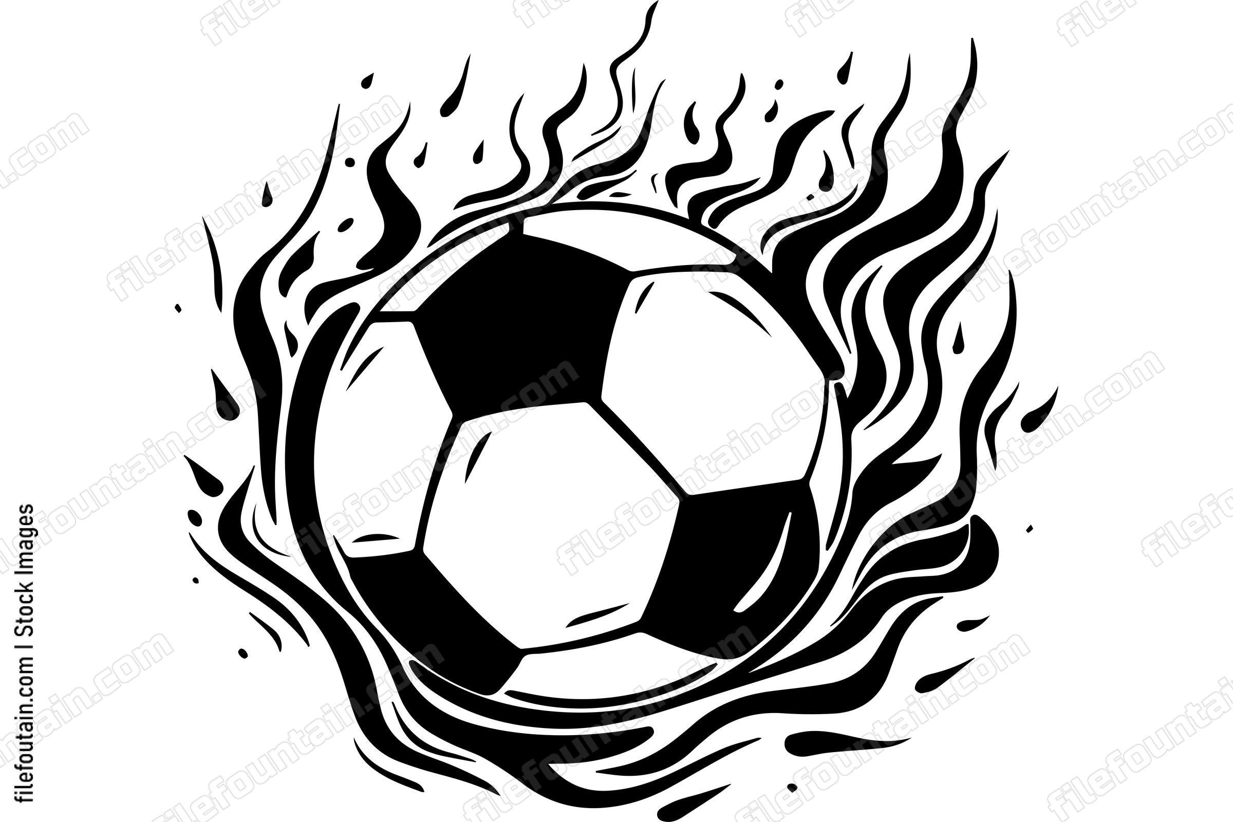 Flaming Soccer Ball
