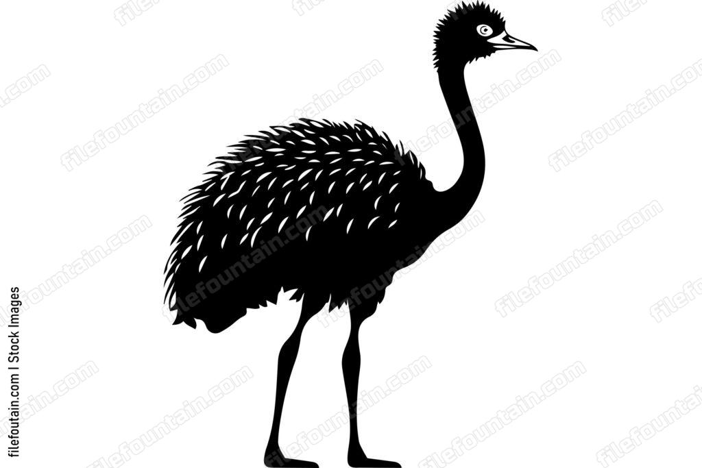 Ostrich Logo Vector Design - FileFountain
