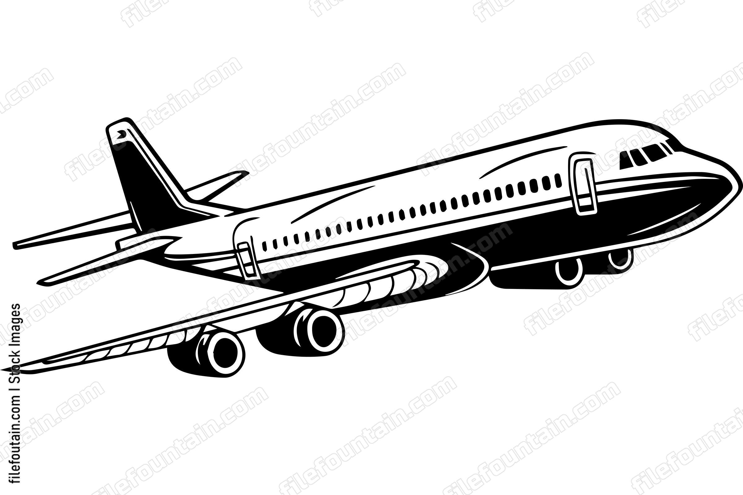 Passenger Airplane Flying