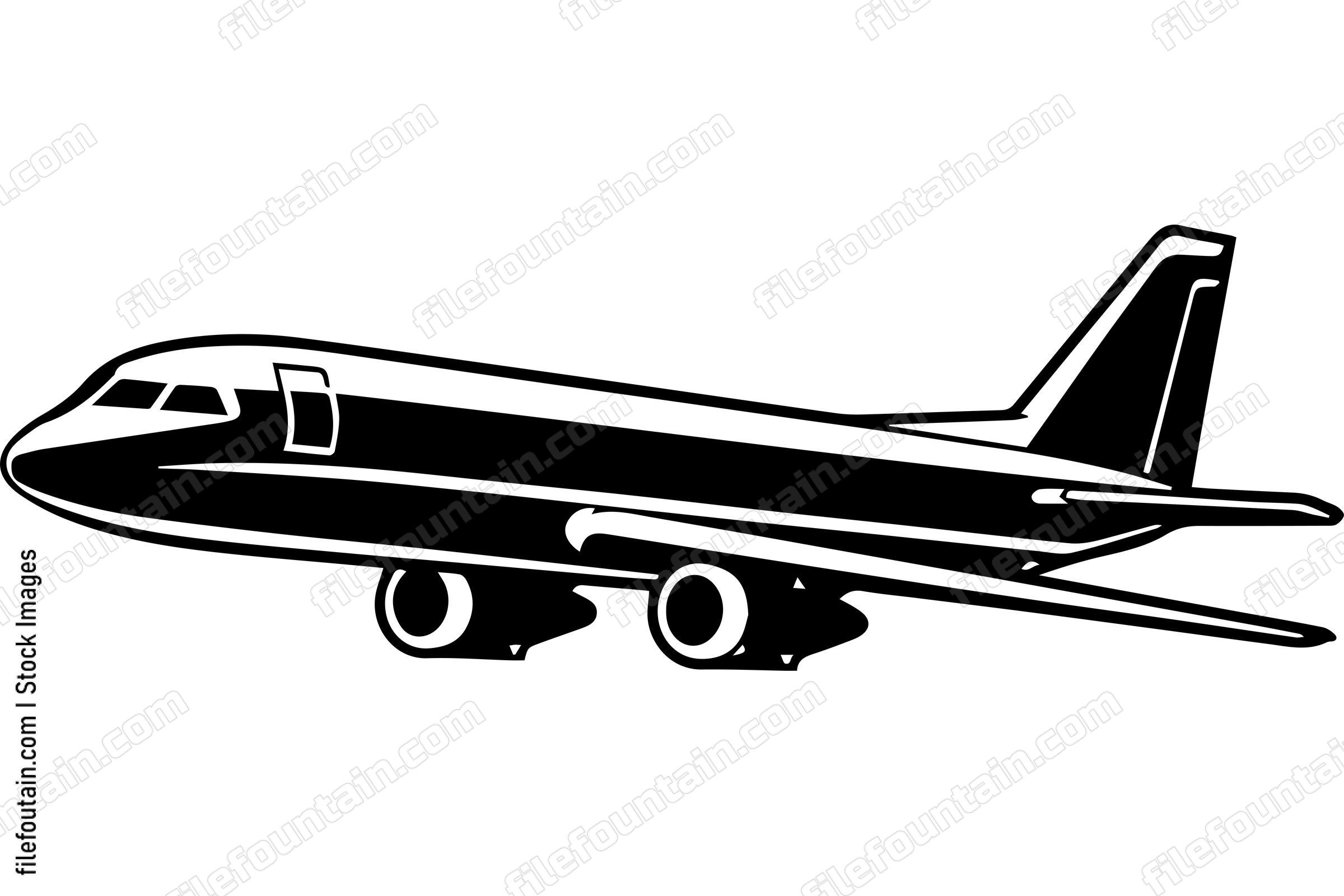 Passenger Airplane Flying