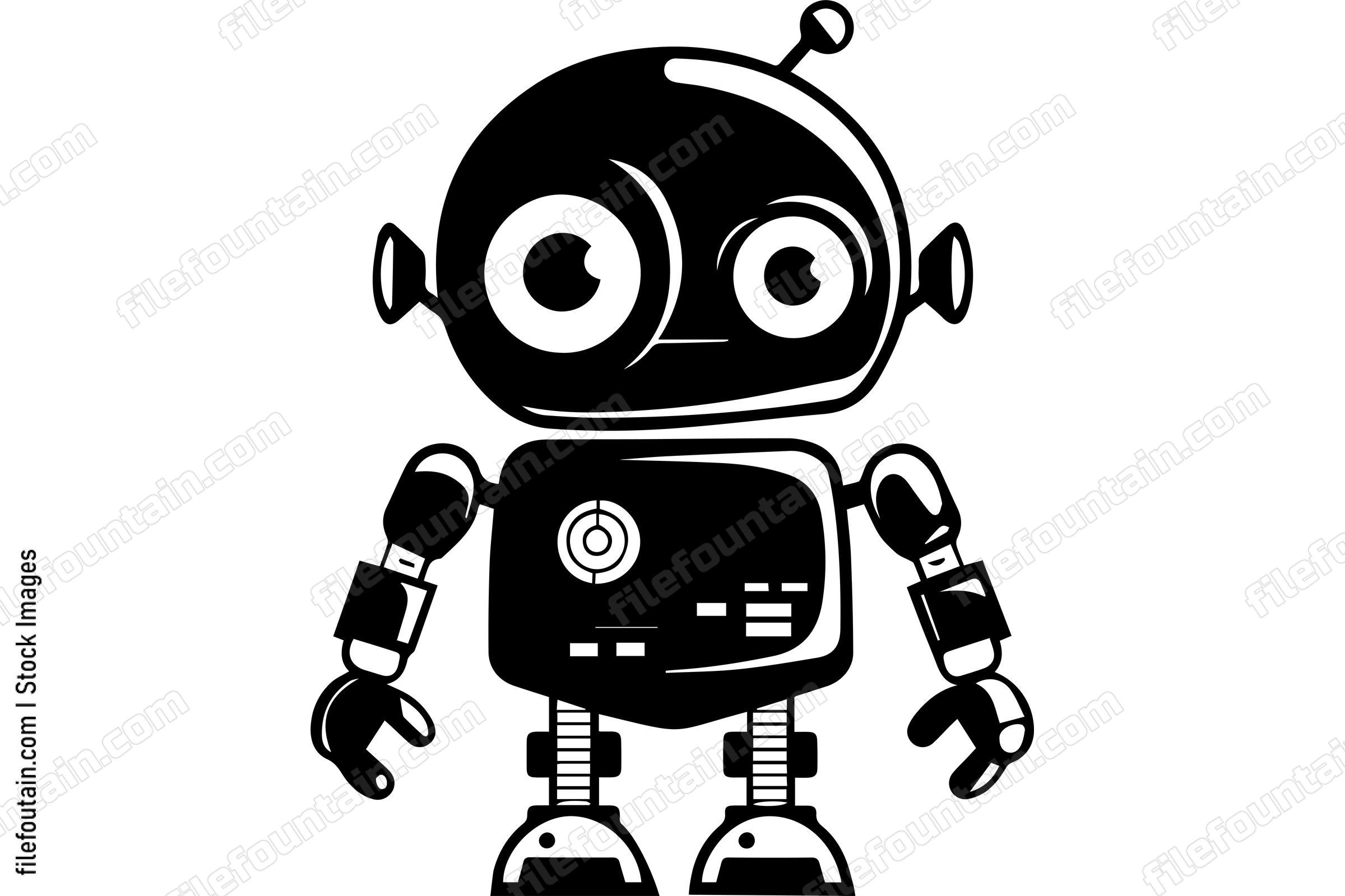Robot Logo Vector Design - FileFountain