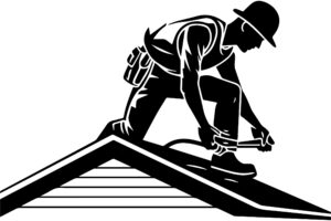 Roofer Fixing The Roof