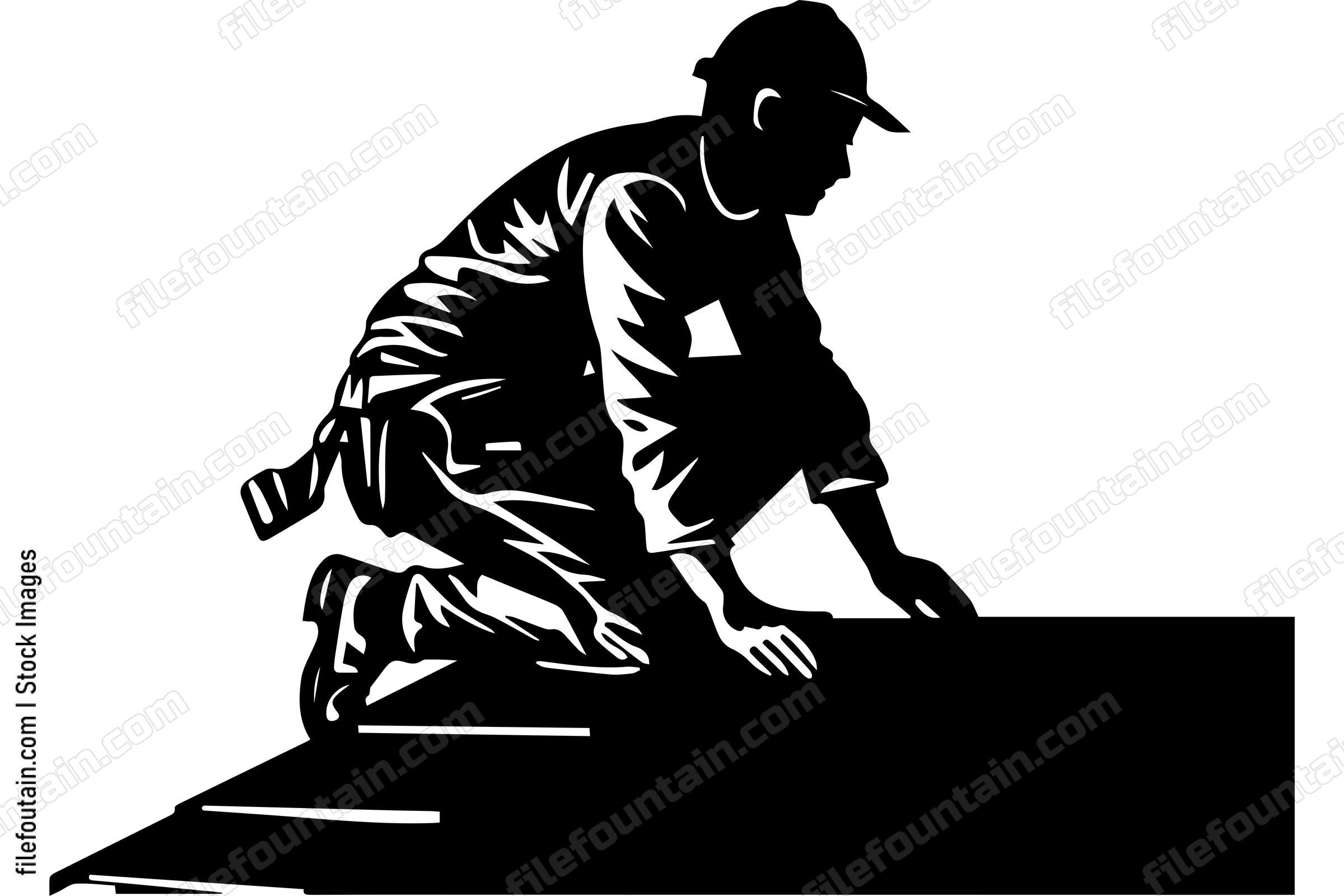 Roofer Fixing The Roof
