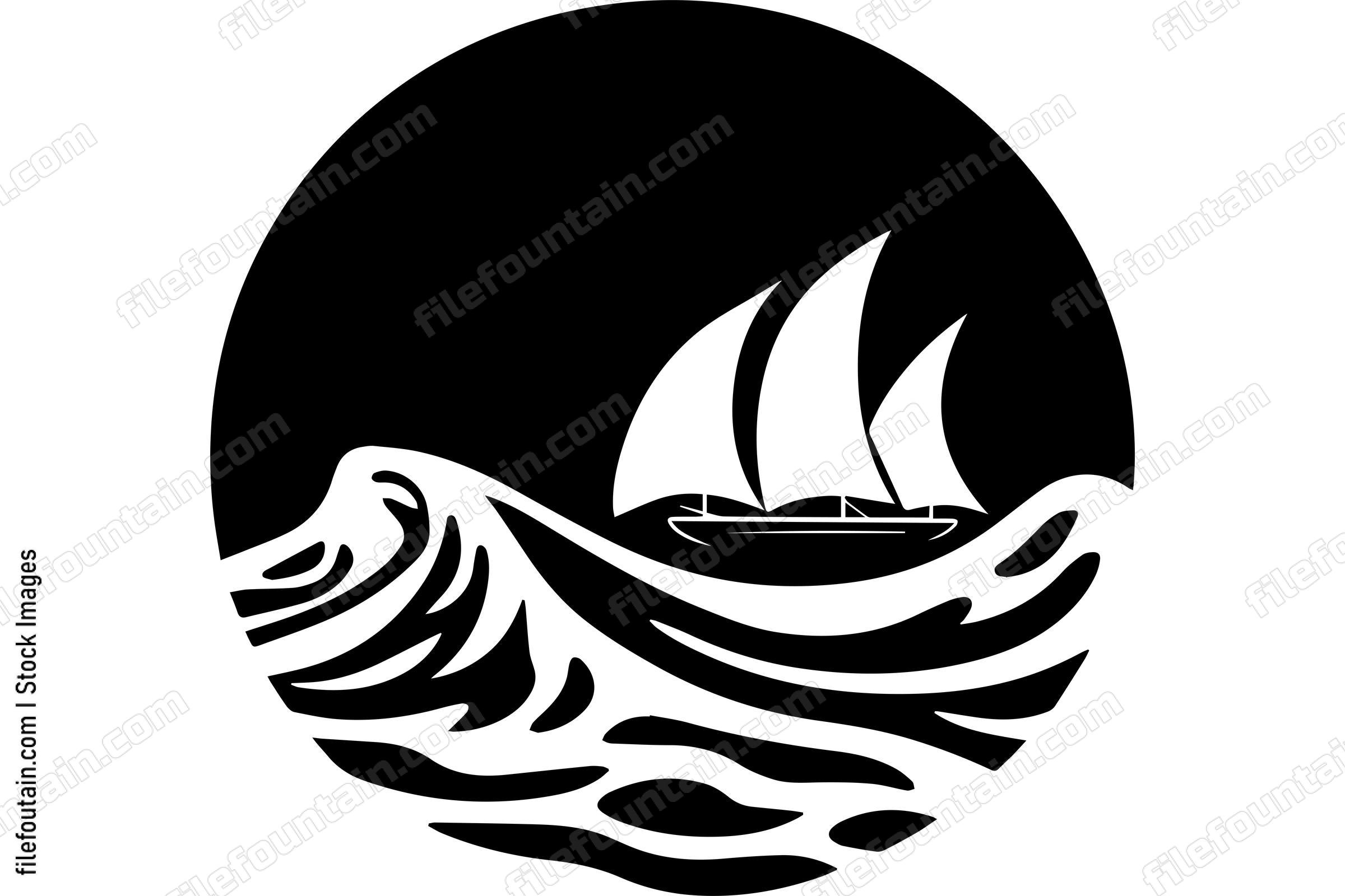 Ship Sailing In A Sea Storm