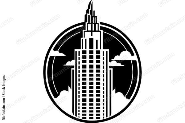 Skyscraper In Clouds