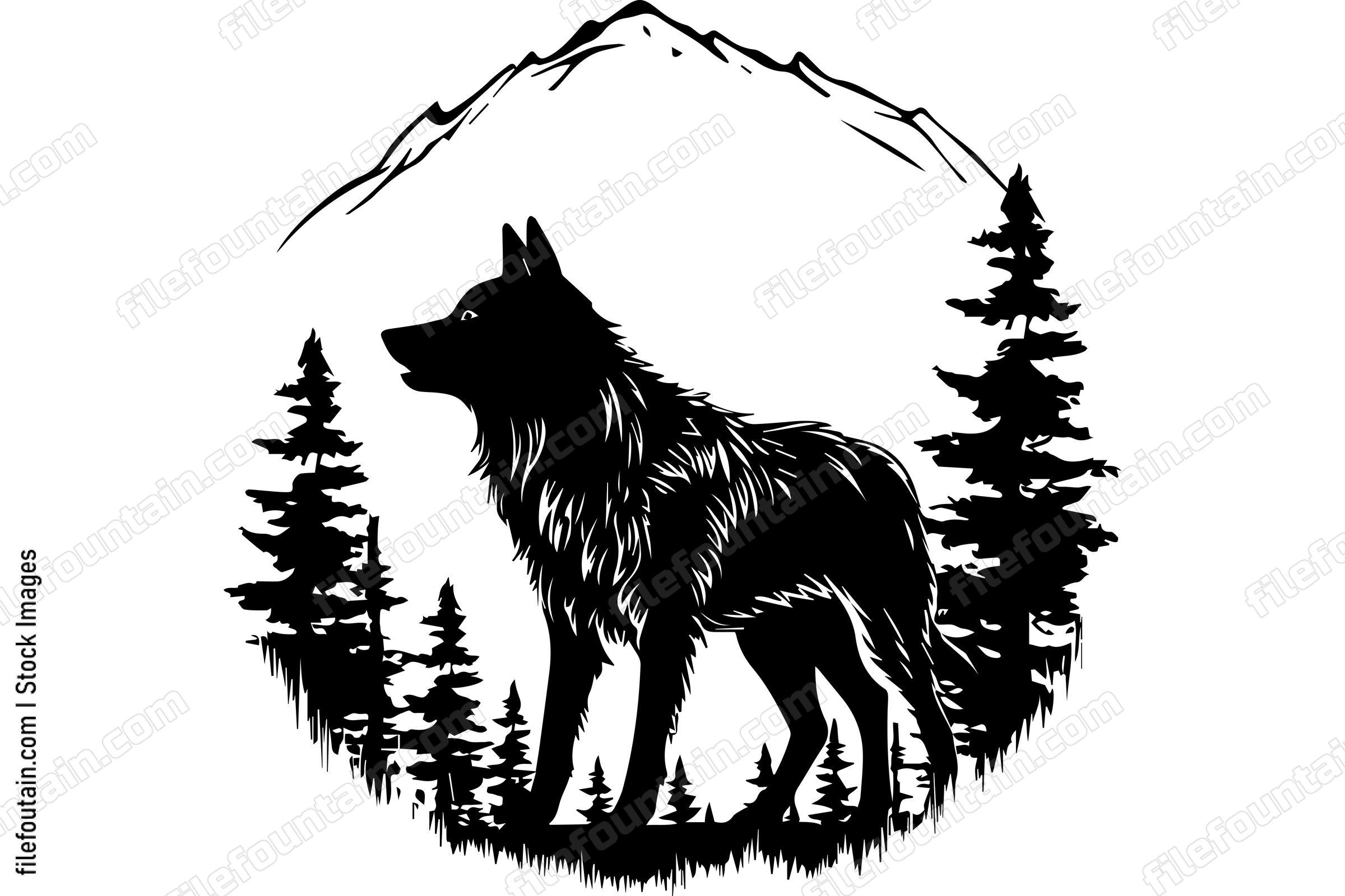 Wolf in A Forest