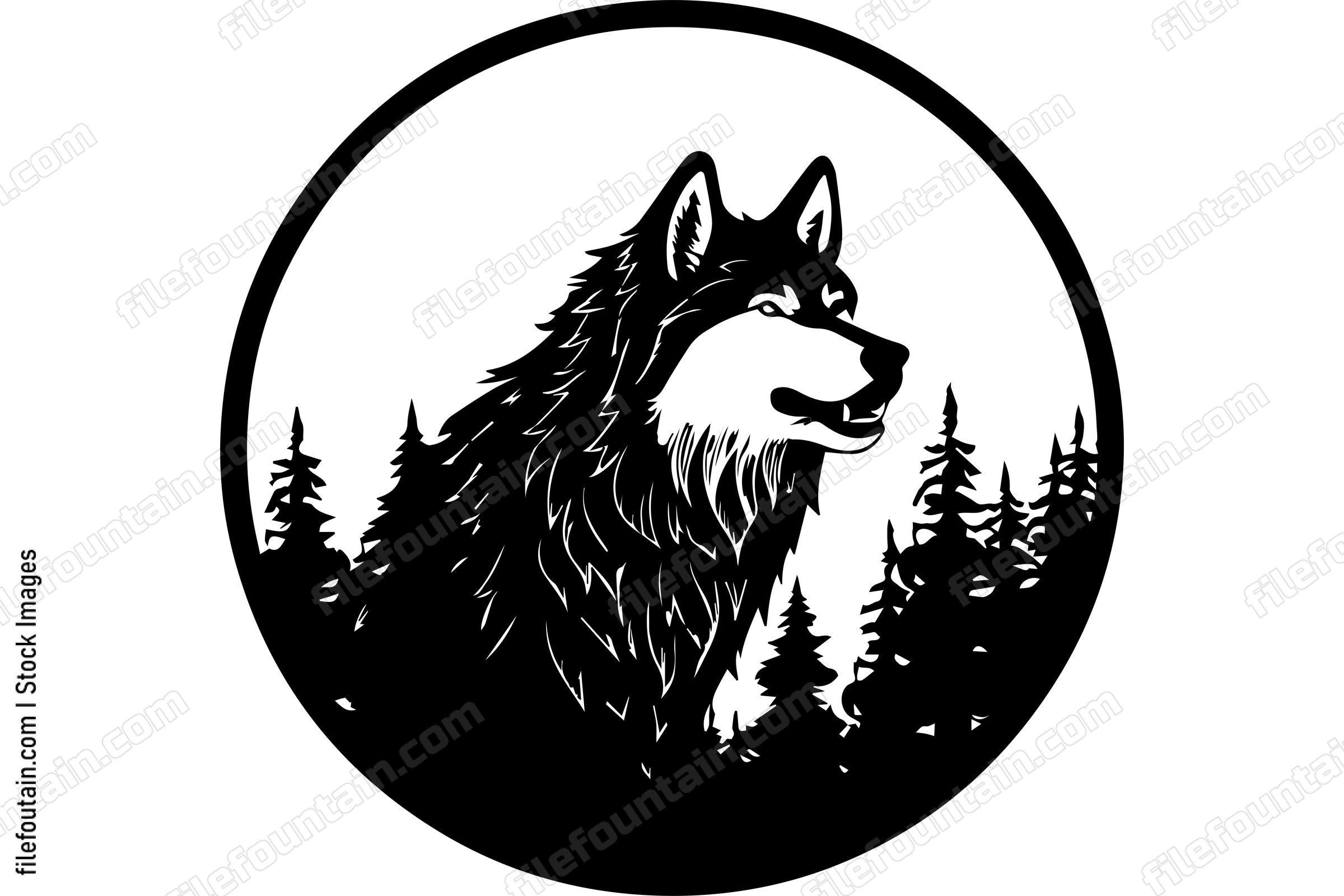 Wolf in A Forest