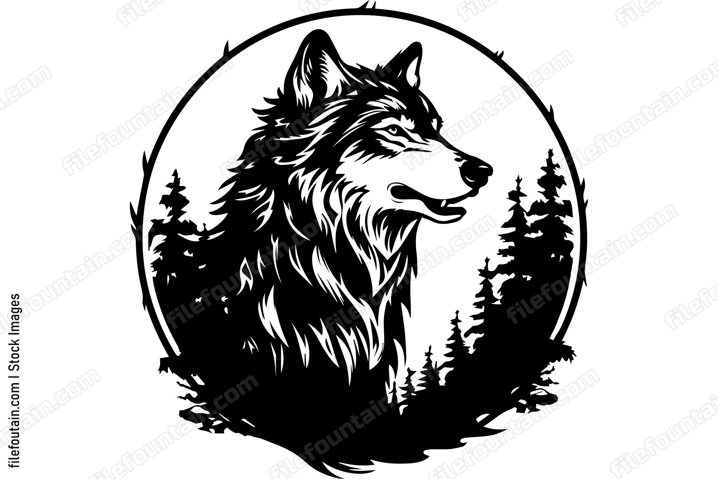 Wolf in A Forest