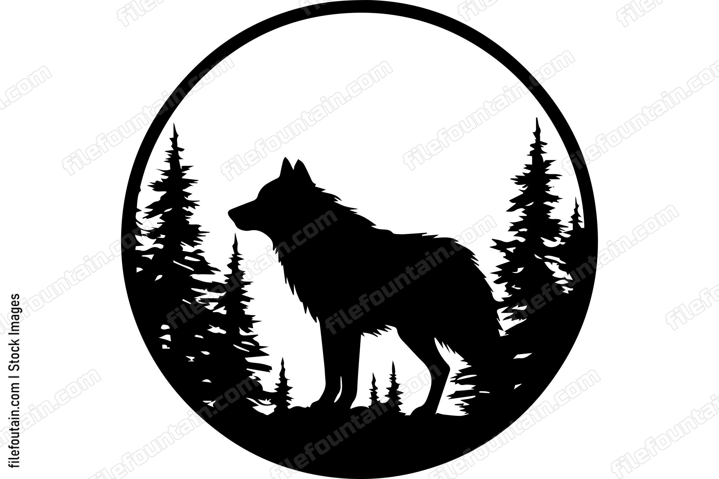 Wolf in A Forest