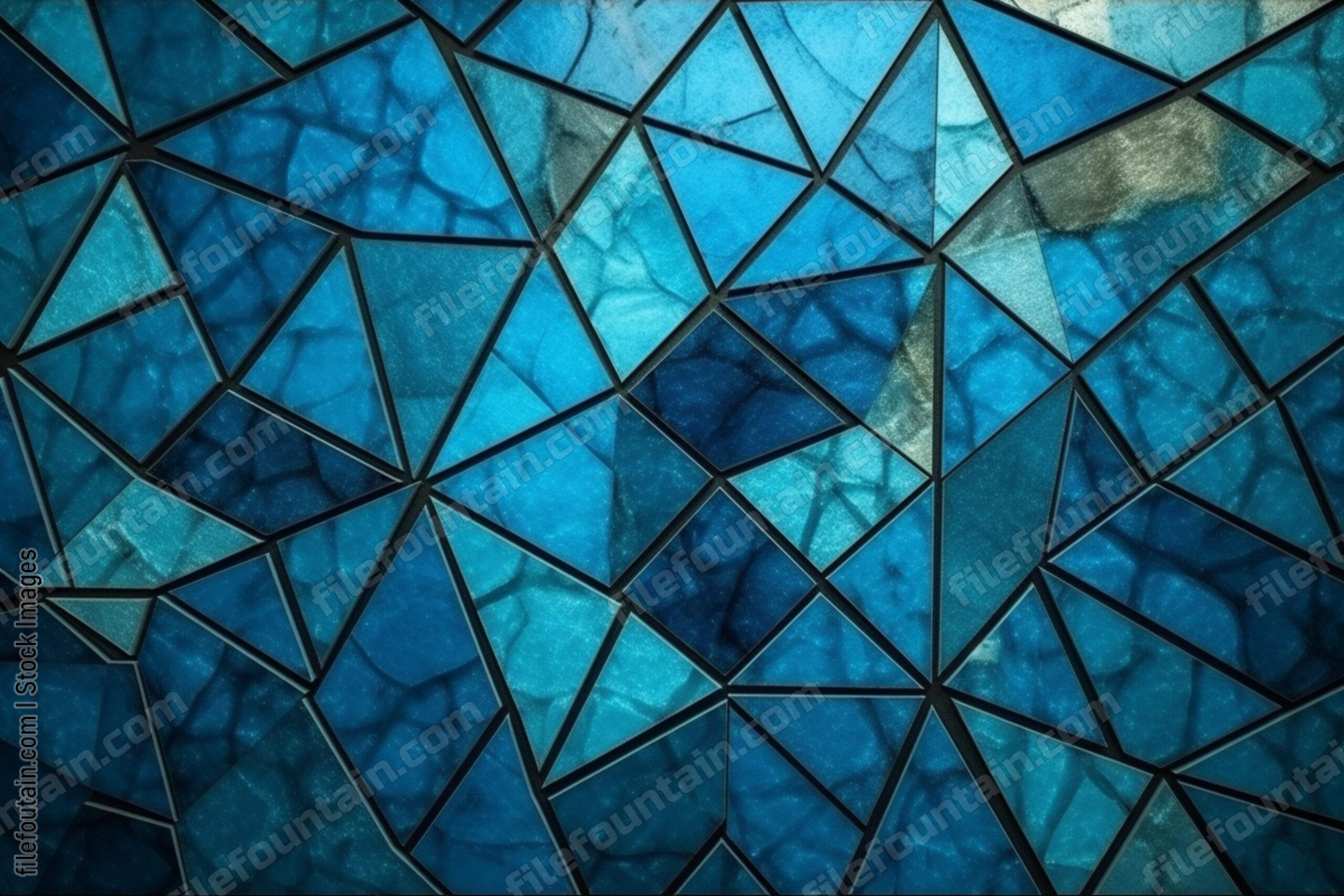 Abstract Blue Geometric Background