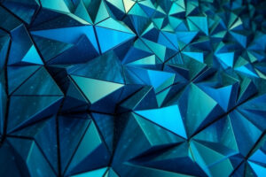 Abstract Blue Geometric Background