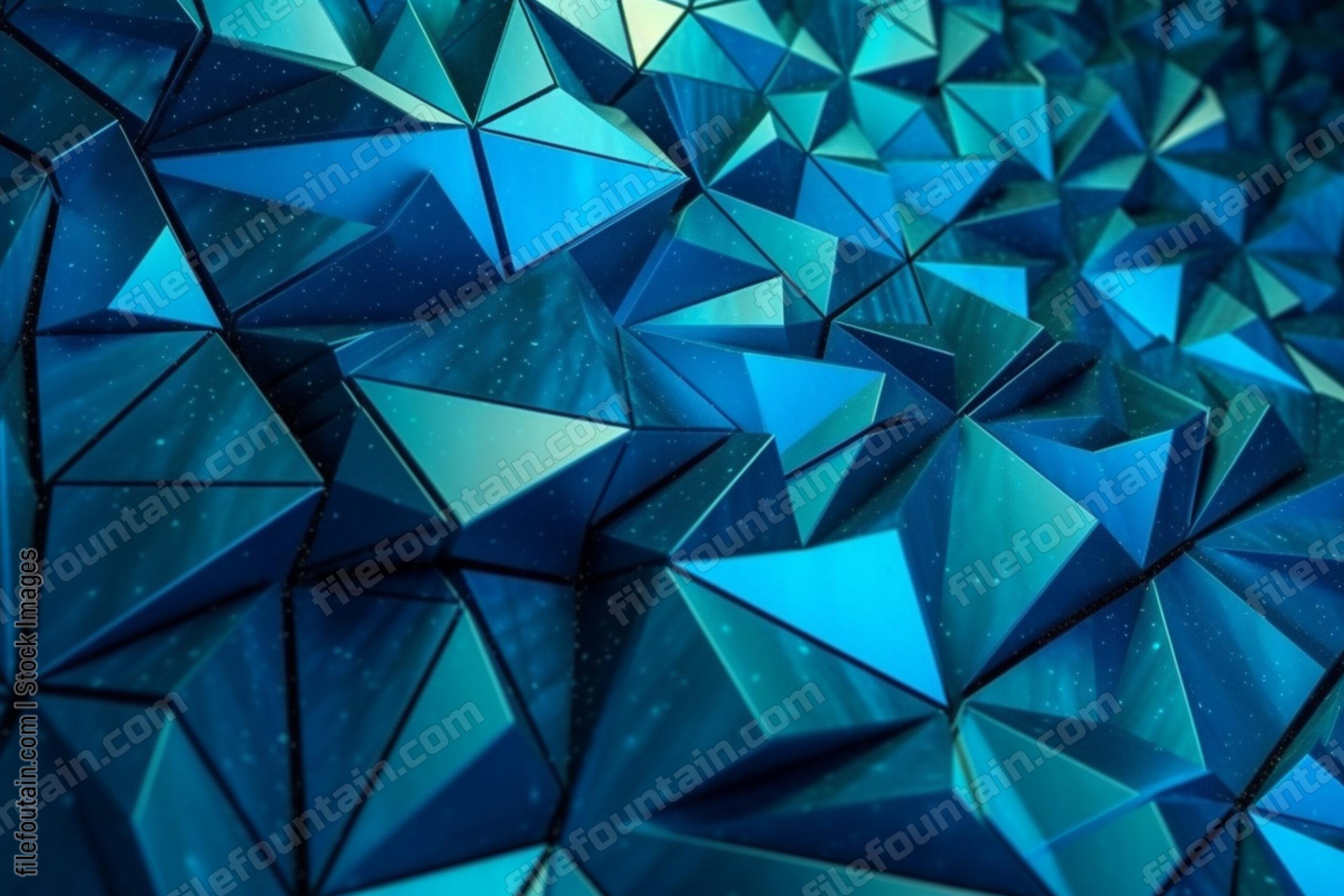 Abstract Blue Geometric Background