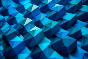 Abstract Blue Geometric Background