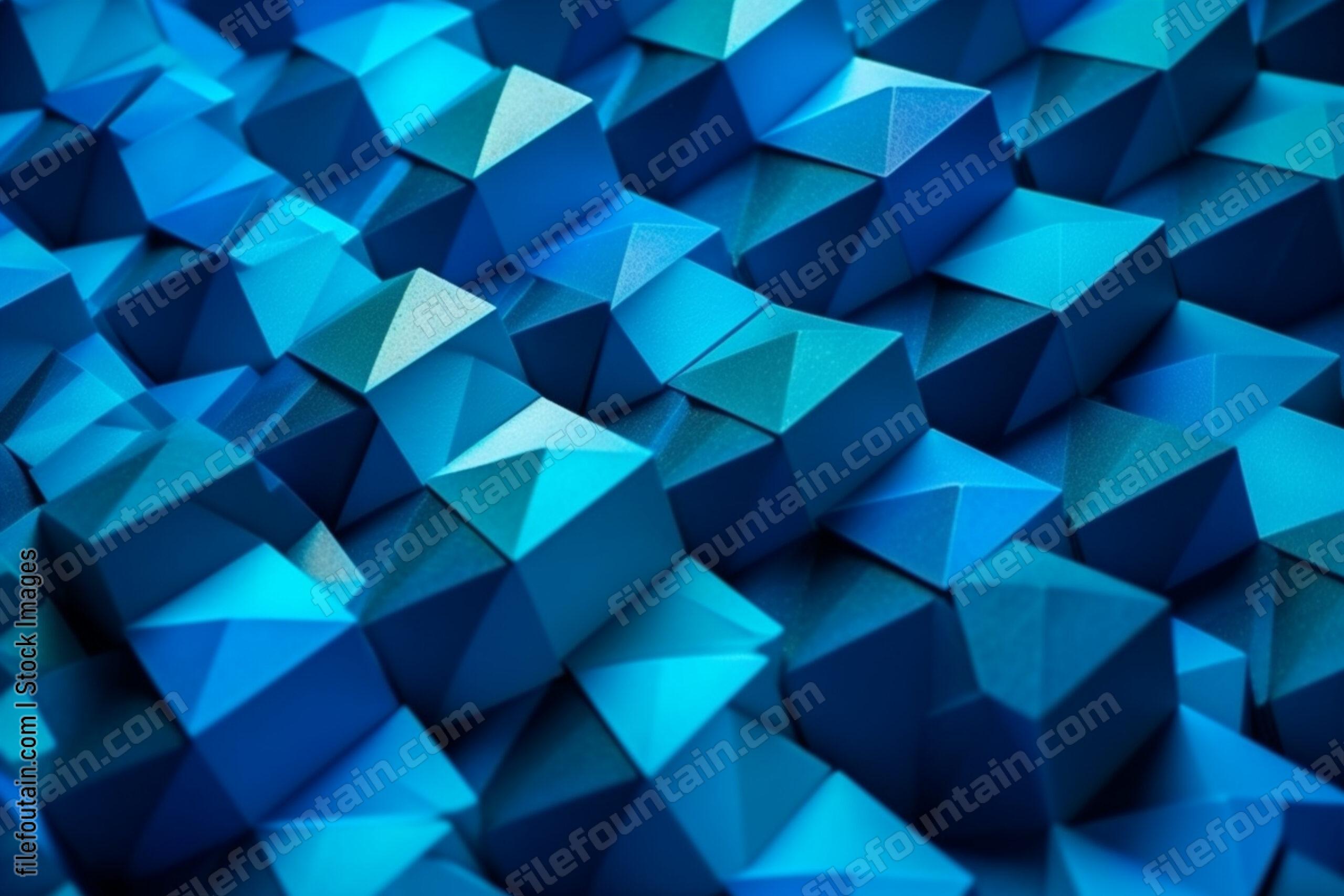 Abstract Blue Geometric Background