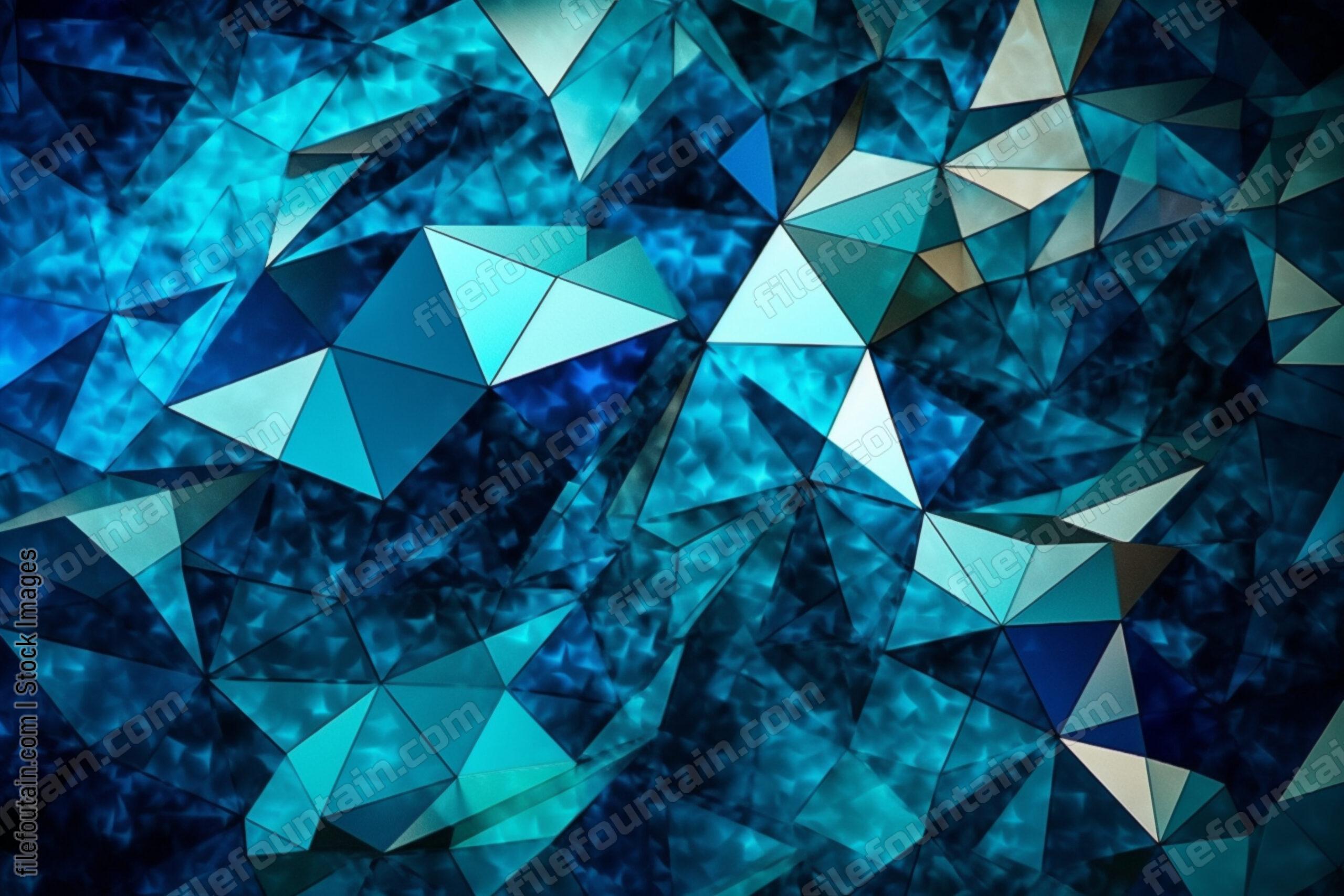 Abstract Blue Geometric Background