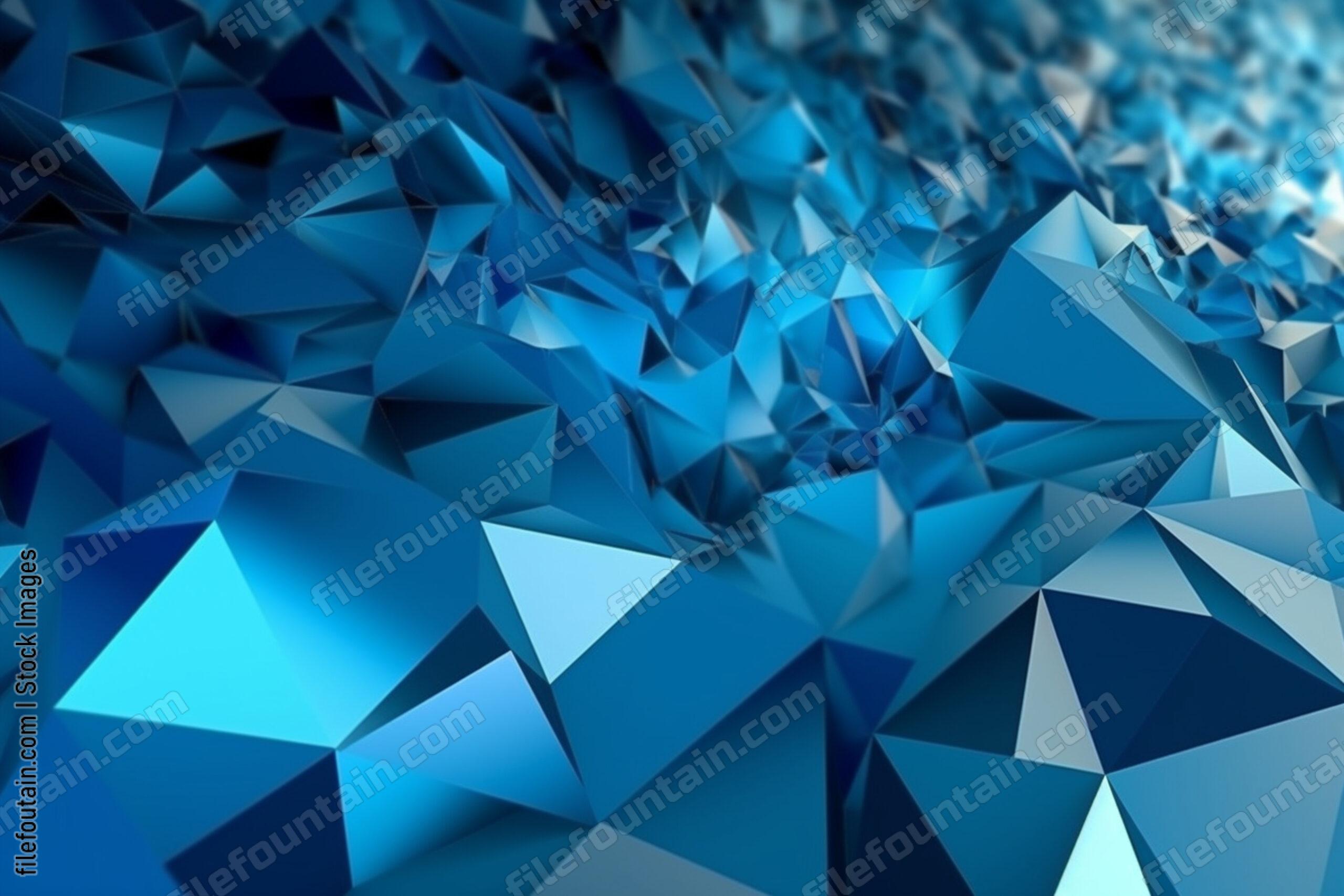Abstract Blue Geometric Background