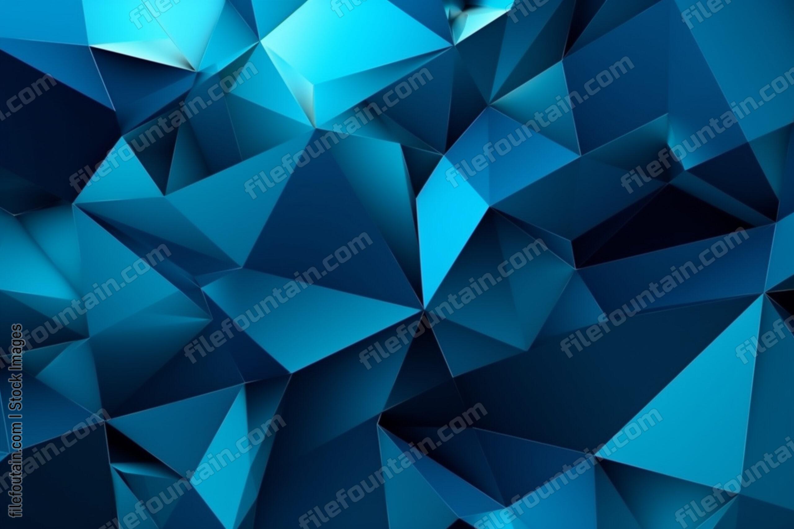 Abstract Blue Geometric Background