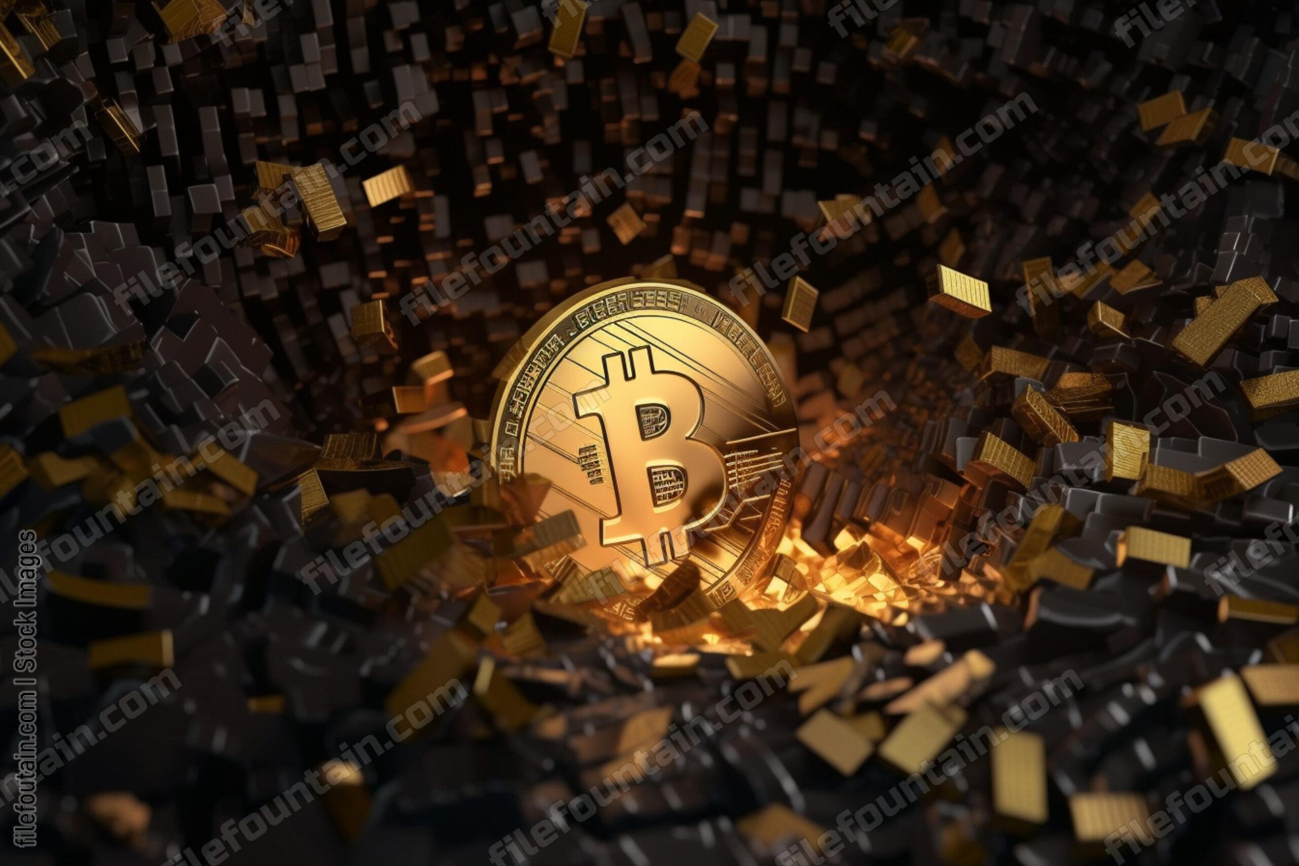 BitcoinbreakingIntoPieces