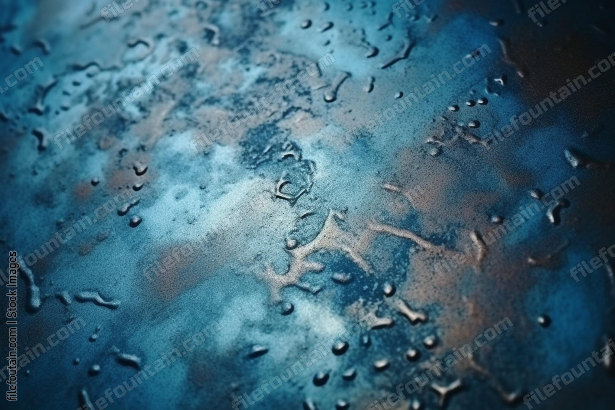 Blue Metallic Grudge Texture Background