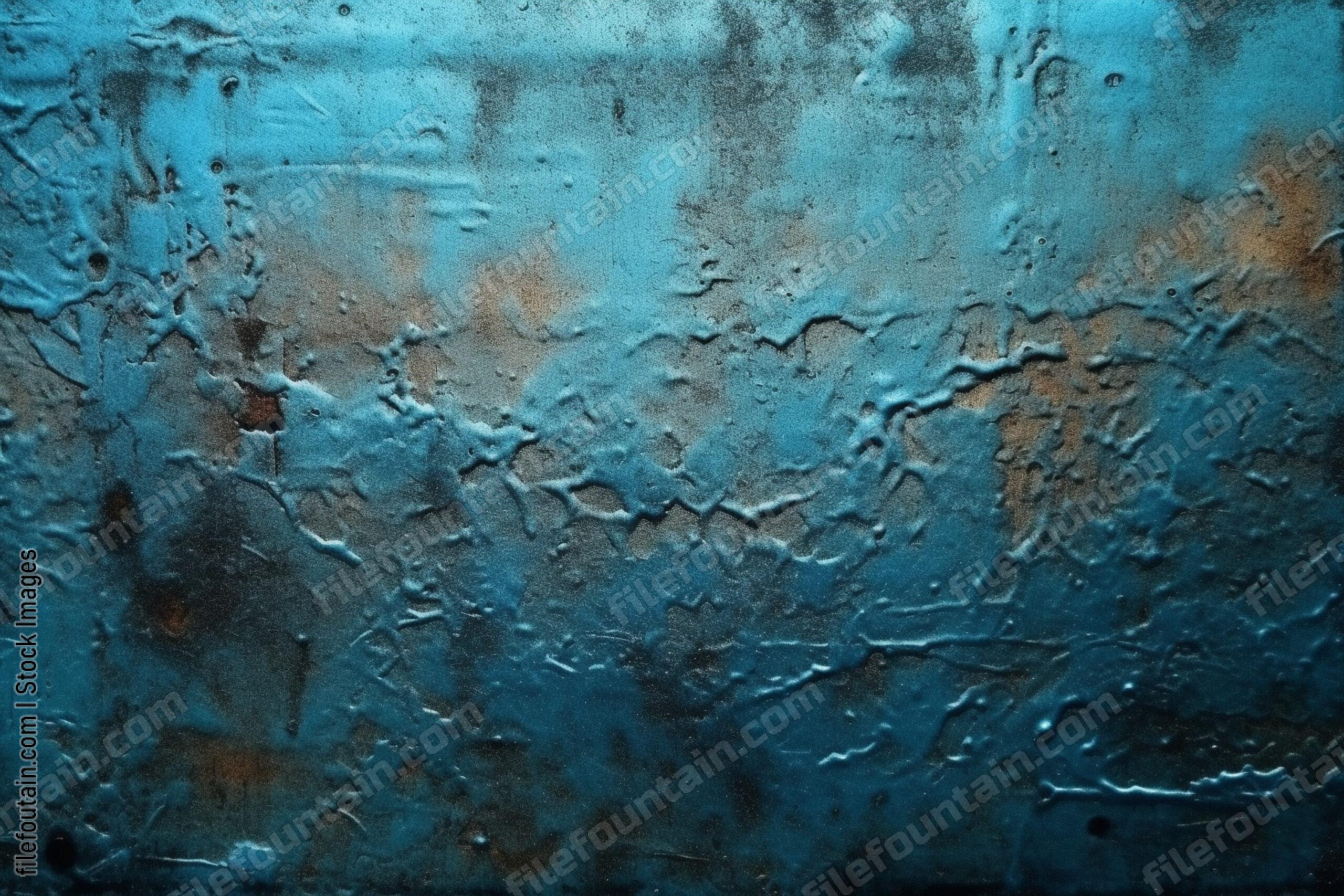 Blue Metallic Grudge Texture Background
