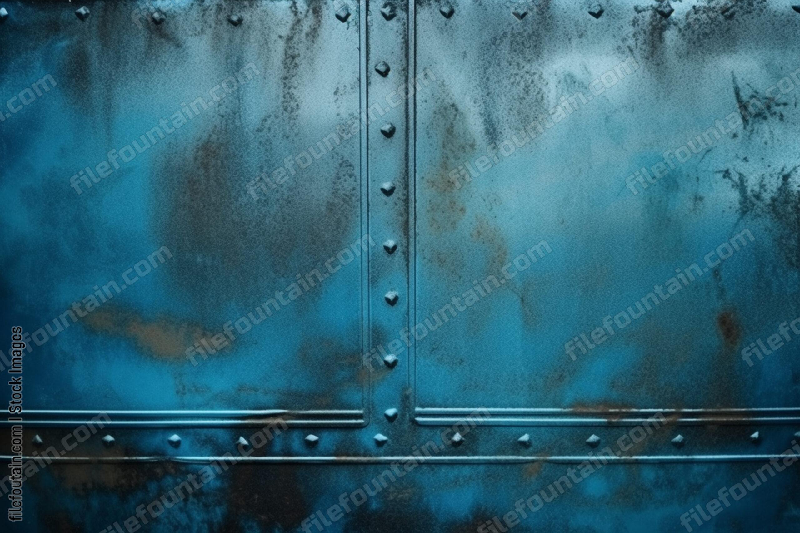Blue Metallic Grudge Texture Background