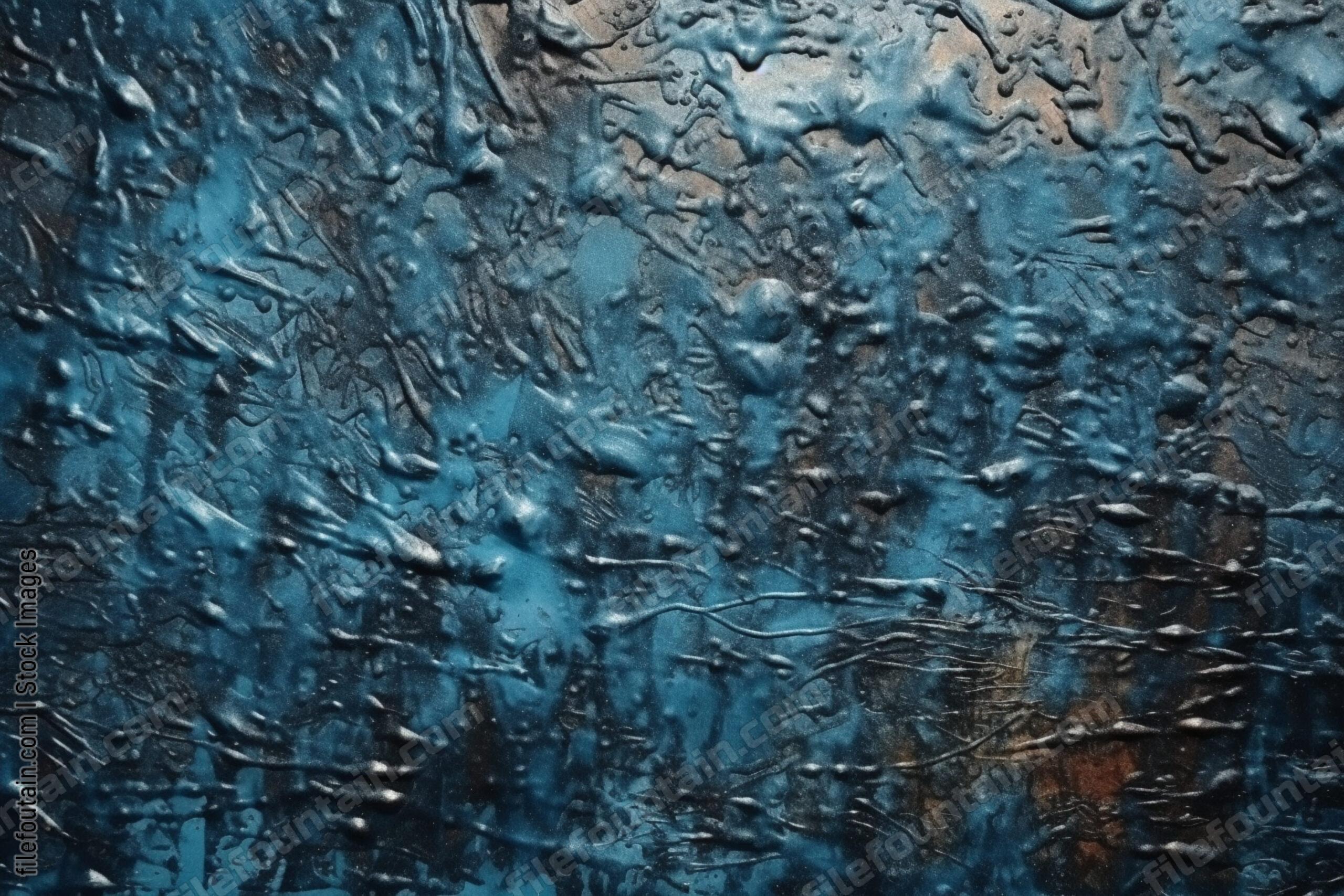 Blue Metallic Grudge Texture Background