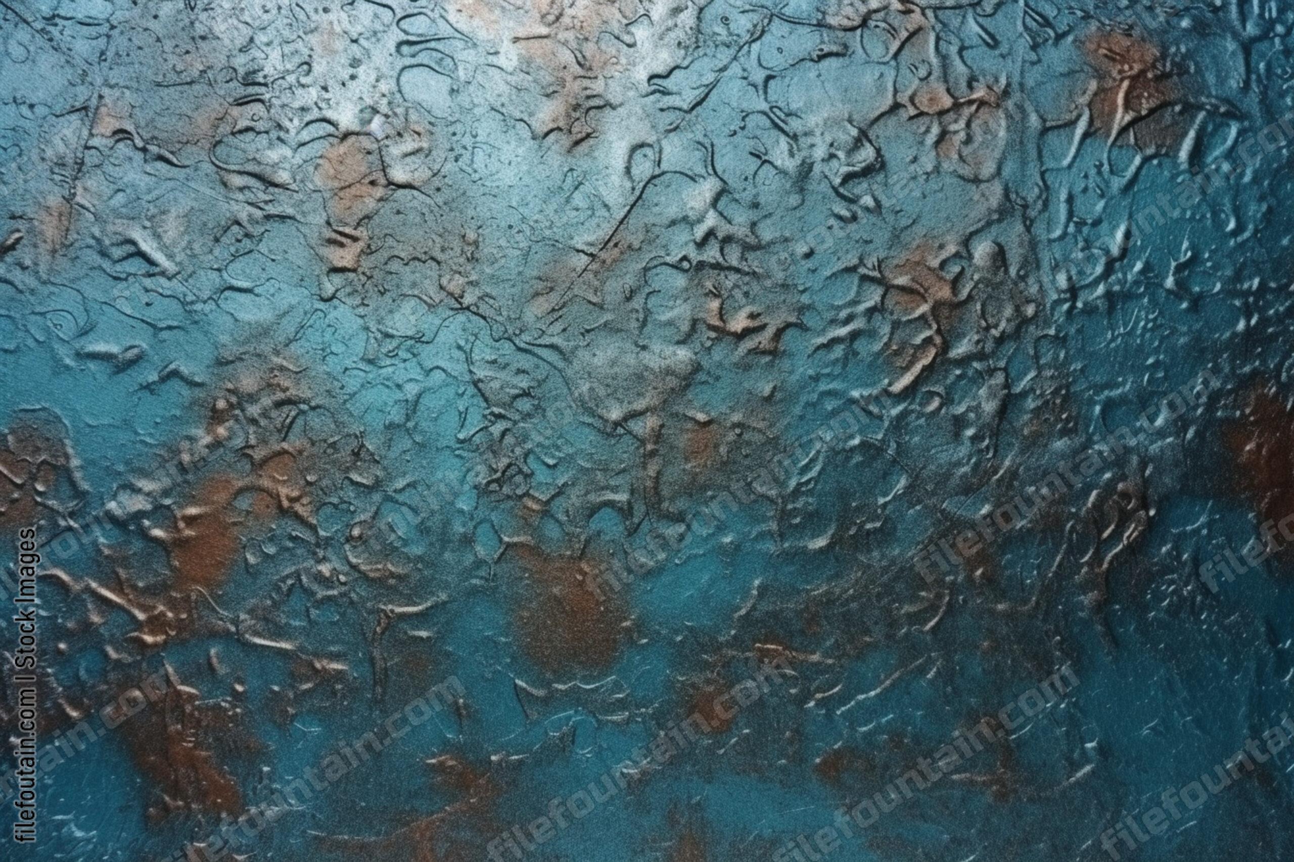 Blue Metallic Grudge Texture Background
