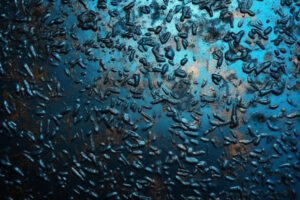 Blue Metallic Grudge Texture Background