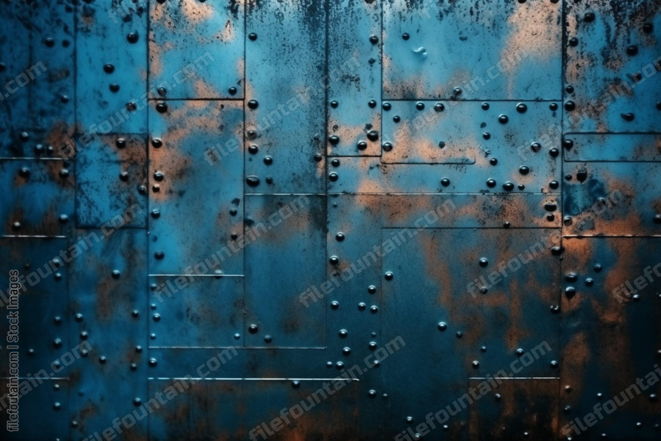 Blue Metallic Grudge Texture Background