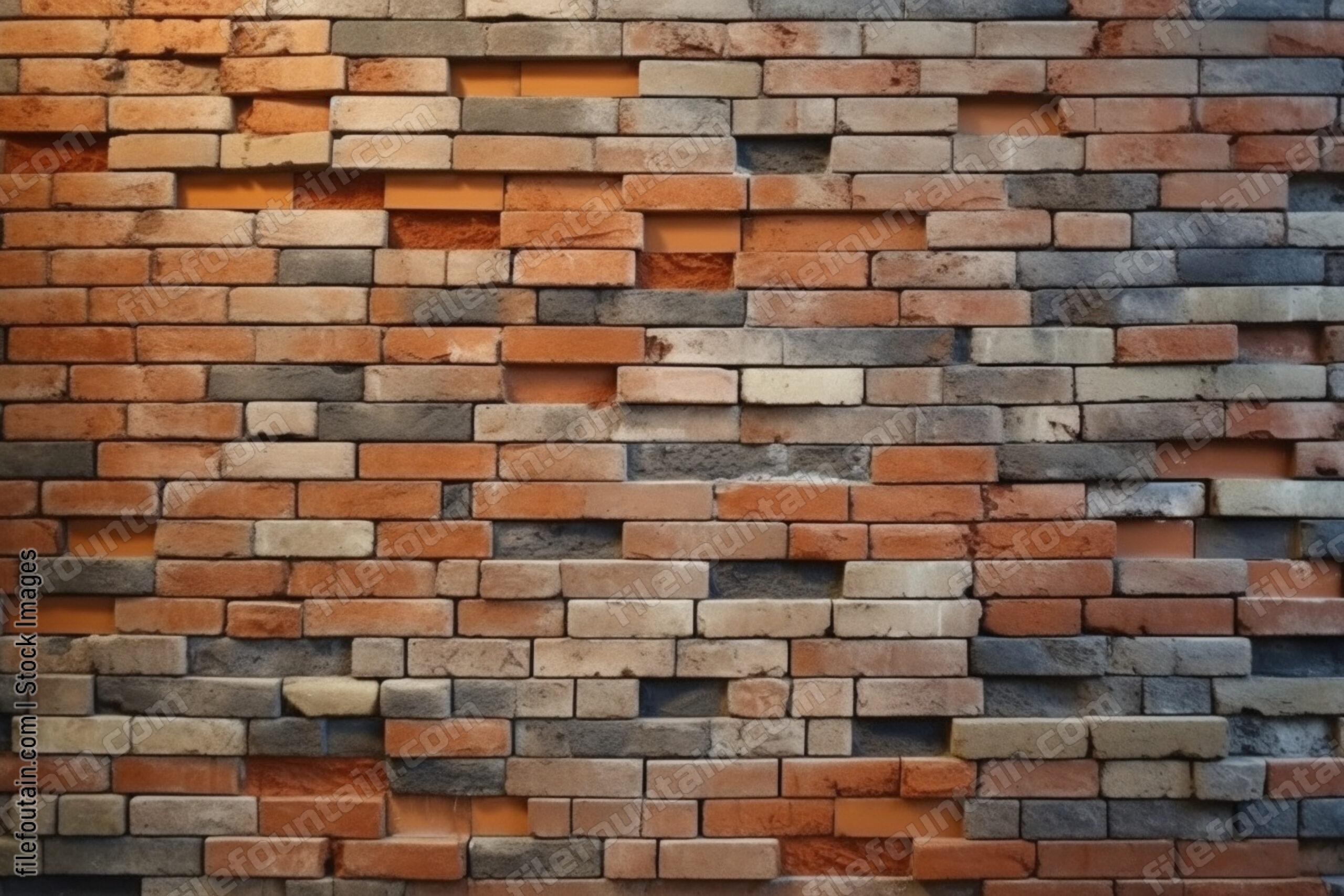 Brick Wall Pattern Industrial Background