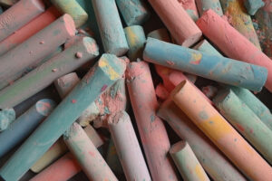 Color Chalk Background Wallpaper