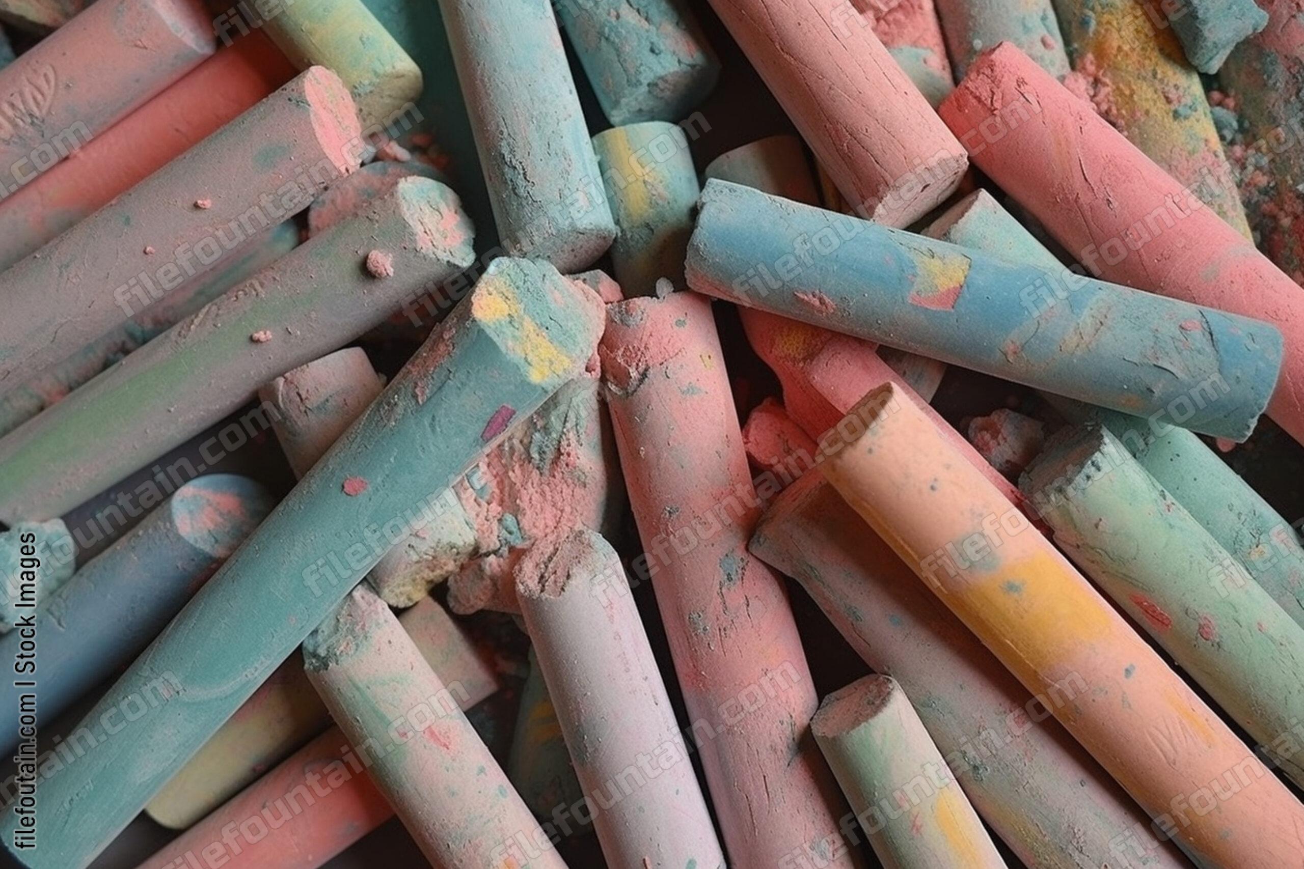 Color Chalk Background Wallpaper