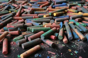 Color Chalk Background Wallpaper