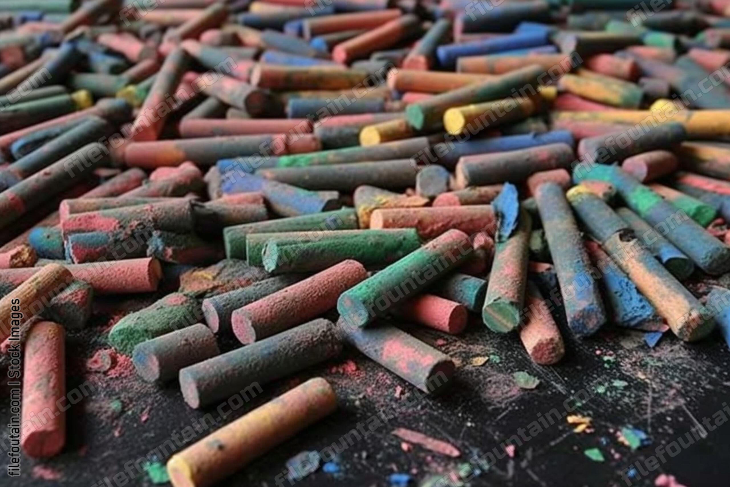 Color Chalk Background Wallpaper