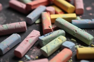 Color Chalk Background Wallpaper