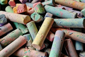 Color Chalk Background Wallpaper