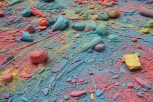 Color Chalk Background Wallpaper