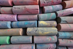 Color Chalk Background Wallpaper