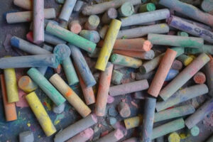 Color Chalk Background Wallpaper