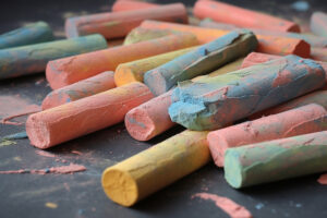 Color Chalk Background Wallpaper
