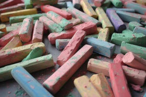 Color Chalk Background Wallpaper