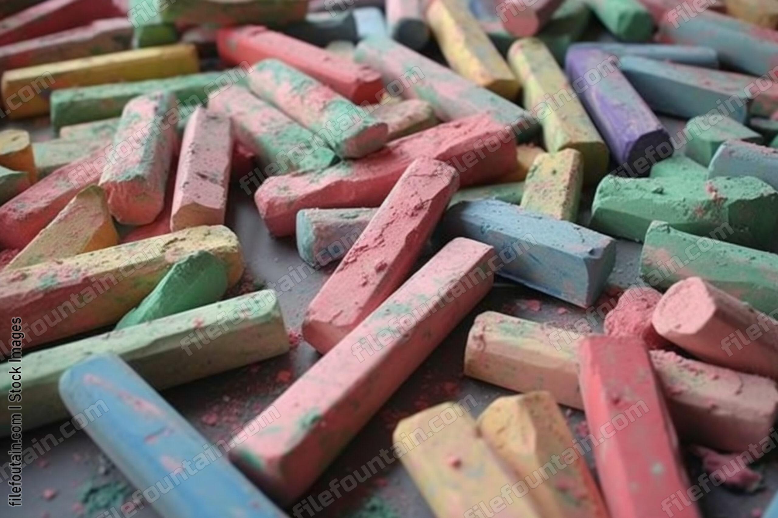 Color Chalk Background Wallpaper